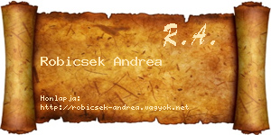 Robicsek Andrea névjegykártya